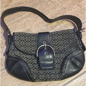 Coach handbag black and grey